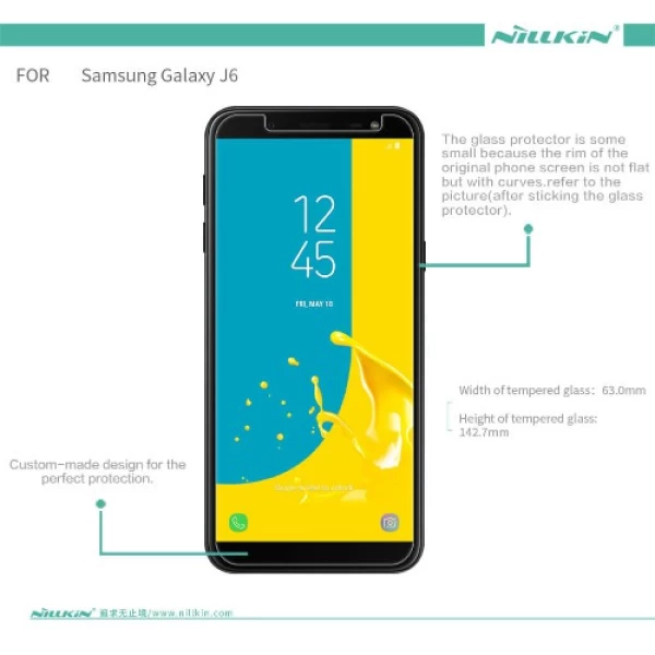 گلس نیلکین Samsung Galaxy J6 2018 / J600 Nillkin H+ Pro Glass