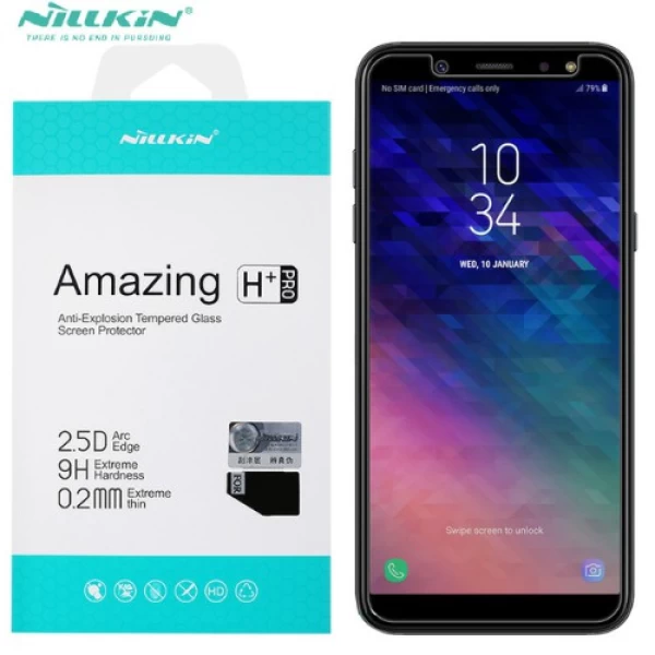 گلس نیلکین Samsung Galaxy A6 2018 Nillkin H+ Pro Glass