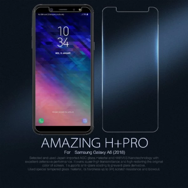 گلس نیلکین Samsung Galaxy A6 2018 Nillkin H+ Pro Glass