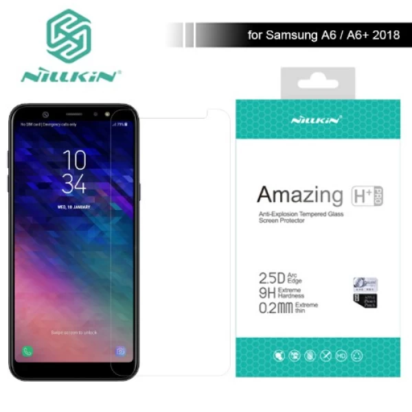 گلس نیلکین Samsung Galaxy A6 Plus 2018 Nillkin H+ Pro Glass