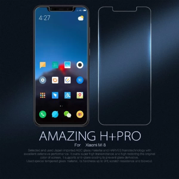 گلس نیلکین Xiaomi Mi 8 / Mi8 Nillkin H+ Pro Glass