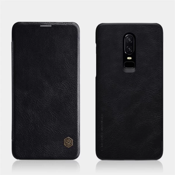 کیف چرمی نیلکین وان پلاس OnePlus 6 / A6000 Nillkin Qin Leather Case