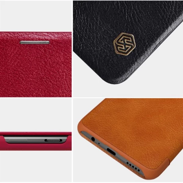 کیف چرمی نیلکین وان پلاس OnePlus 6 / A6000 Nillkin Qin Leather Case