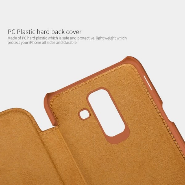 کیف چرمی نیلکین سامسونگ Samsung Galaxy A6 Plus 2018 Nillkin Qin Leather