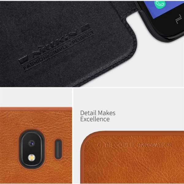 کیف چرمی نیلکین سامسونگ Samsung Galaxy J4 2018 Nillkin Qin