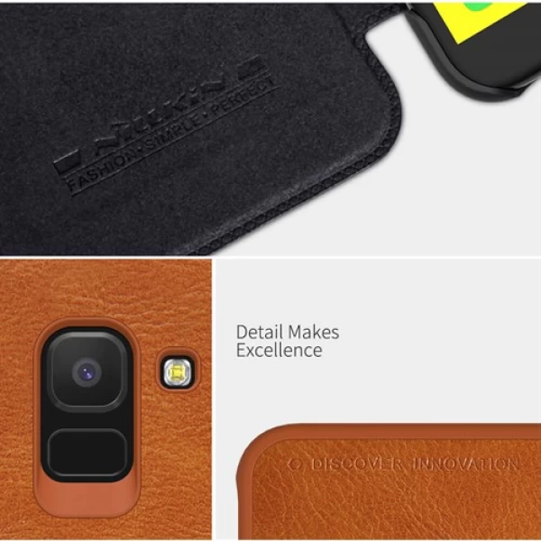 کیف چرمی نیلکین سامسونگ Samsung Galaxy J6 2018 Nillkin Qin