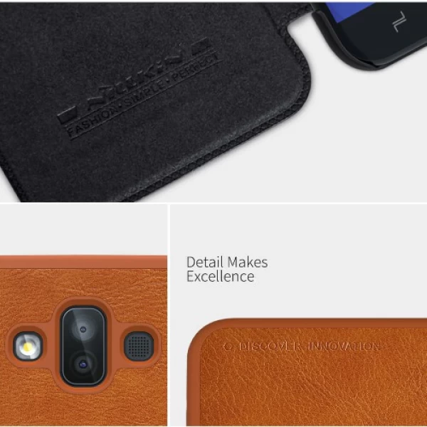 کیف چرمی نیلکین سامسونگ Samsung Galaxy J7 DUO Nillkin Qin