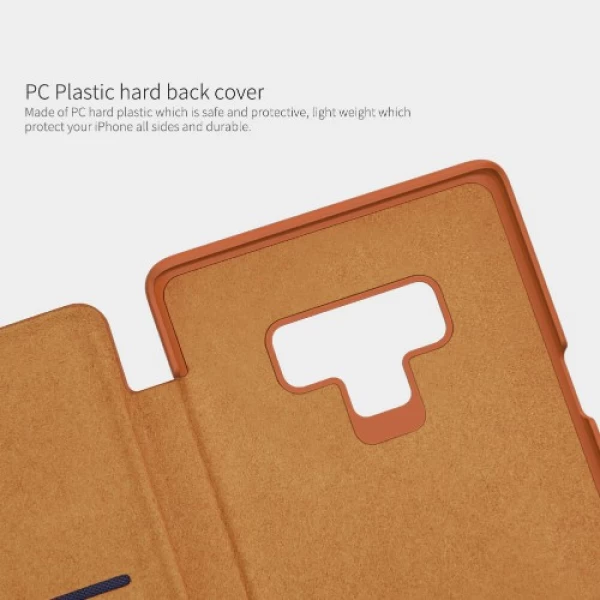 کیف چرمی نیلکین سامسونگ Samsung Galaxy Note 9 Nillkin Qin Leather Case