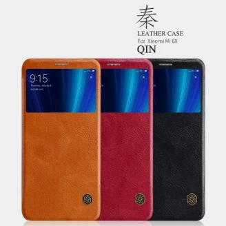 کیف چرمی هوشمند نیلکین شیائومی Xiaomi Mi A2 / Mi 6x Nillkin Qin Leather Case
