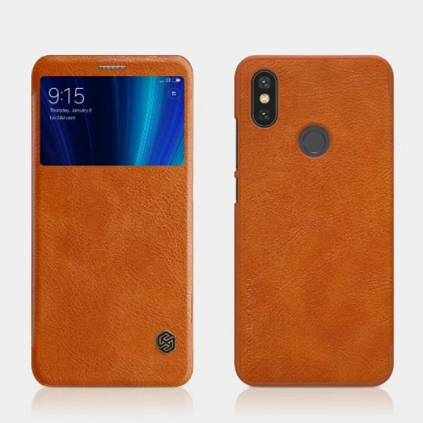 کیف چرمی هوشمند نیلکین شیائومی Xiaomi Mi A2 / Mi 6x Nillkin Qin Leather Case