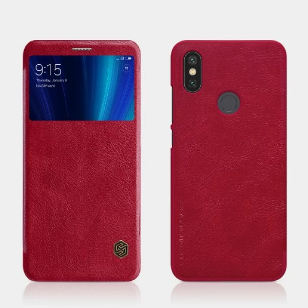 کیف چرمی هوشمند نیلکین شیائومی Xiaomi Mi A2 / Mi 6x Nillkin Qin Leather Case