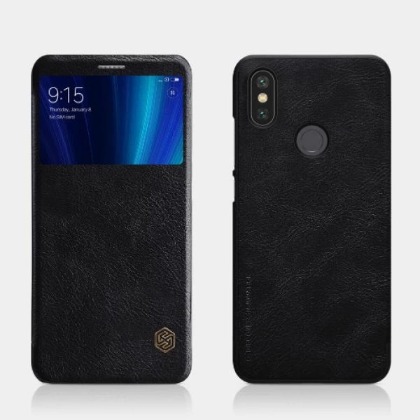 کیف چرمی هوشمند نیلکین شیائومی Xiaomi Mi A2 / Mi 6x Nillkin Qin Leather Case