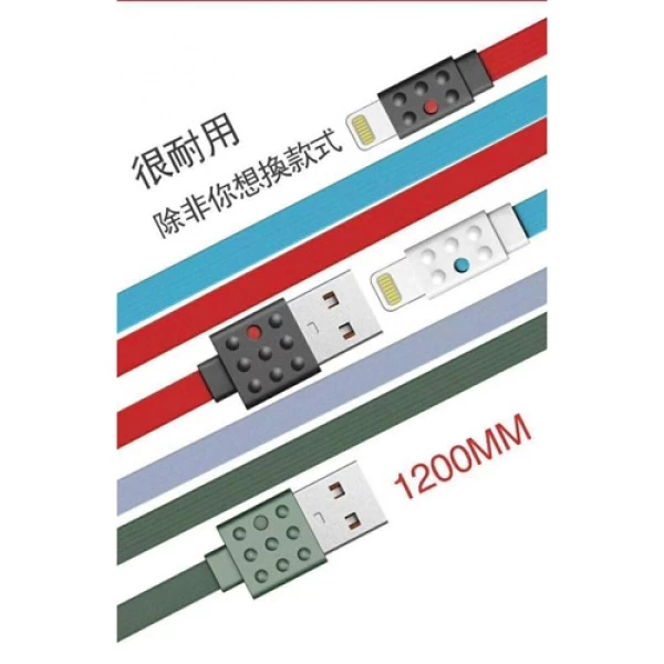 کابل شارژ فلت لایتنینگ پرودا Proda Lego PC-01i Data Charge Cable