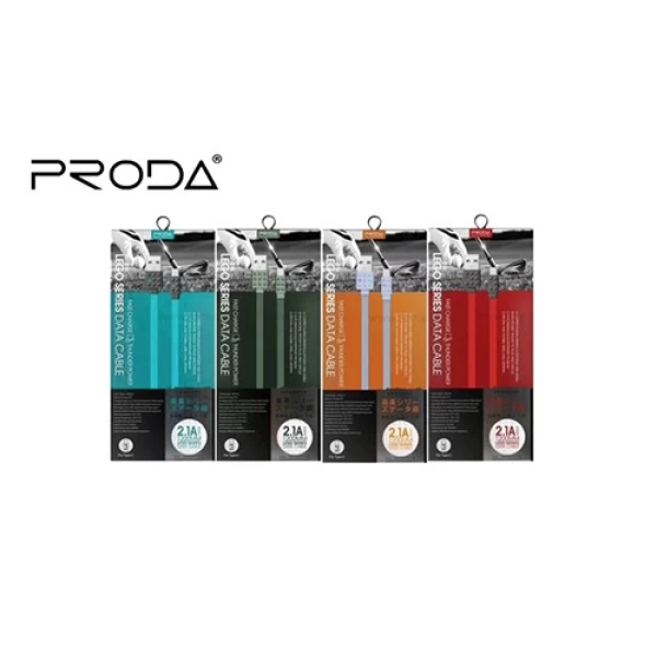 کابل شارژ فلت میکرو یو اس بی پرودا Proda Lego PC-01m Data Charge Cable