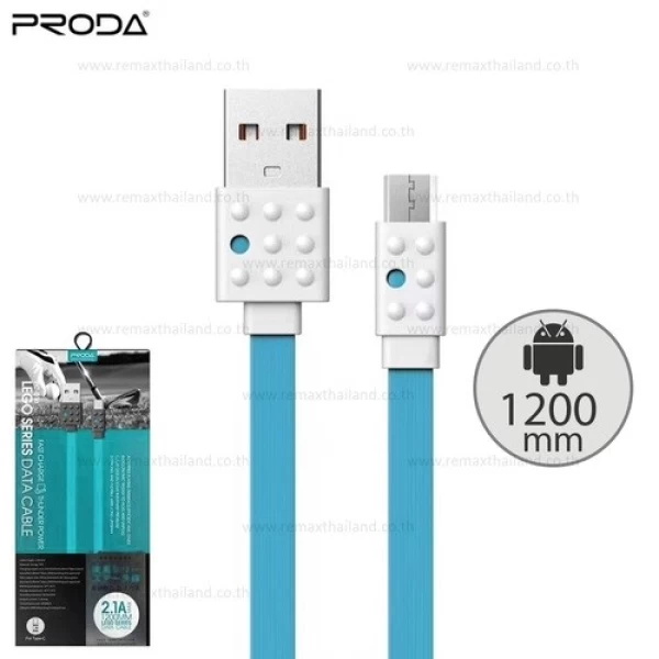 کابل شارژ فلت میکرو یو اس بی پرودا Proda Lego PC-01m Data Charge Cable