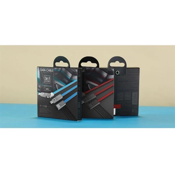 کابل سه کاره ریمکس Remax RC-072th Linyo Series 3 in 1 Data Cable