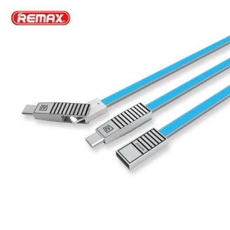 کابل شارژ و انتقال اطلاعات سه کاره ریمکس Remax RC-072th Linyo Series