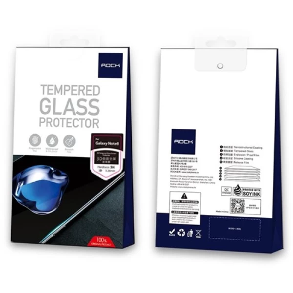 محافظ صفحه نمایش شیشه ای راک سامسونگ Rock 3D Glass Samsung Galaxy Note 8