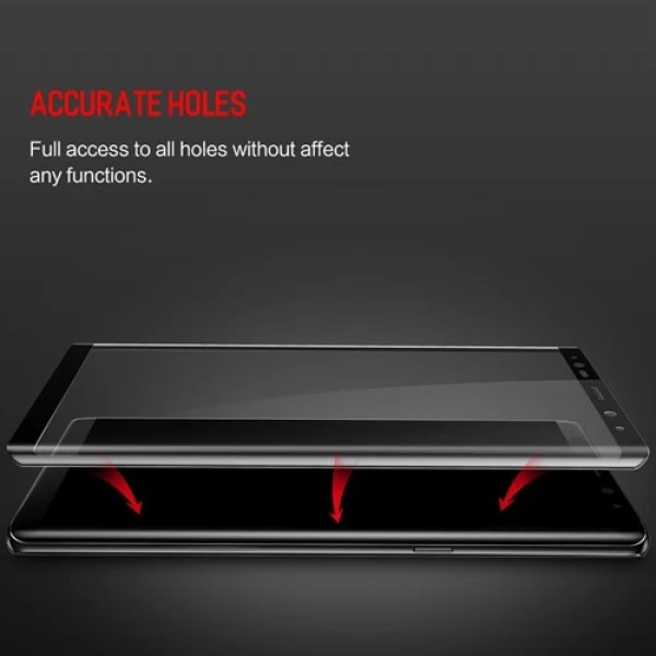 محافظ صفحه نمایش شیشه ای راک سامسونگ Rock 3D Glass Samsung Galaxy Note 8