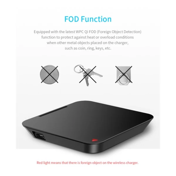 شارژر وایرلس راک اسپیس Rock Space W6 Quick Wireless Charger