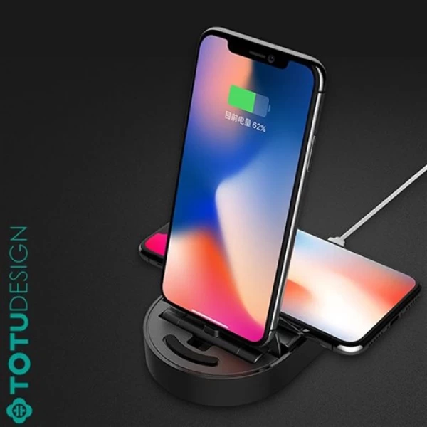 شارژر وایرلس و داک شارژ توتو TOTU AC1530 Desktop bracket charger