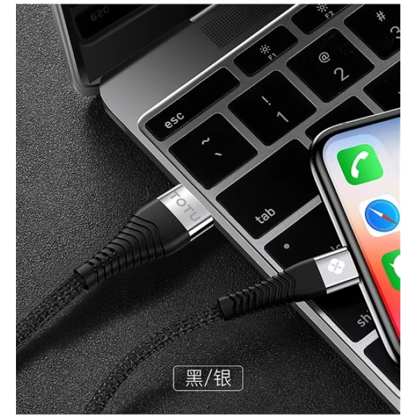 کابل لایتنینگ 120 سانتی متری توتو TOTU BLA-031 Armour Data Cable