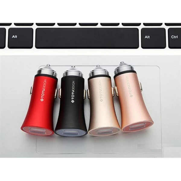 شارژر فندکی 2 پورت توتو TOTU CC06 2 USB quick charge car Charger