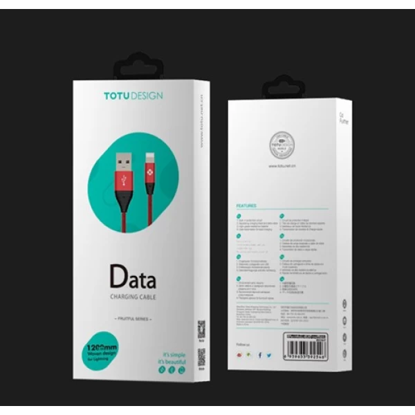 کابل شارژ کنفی لایتنینگ توتو TOTU LI17 Fruitful Data Charging Cable