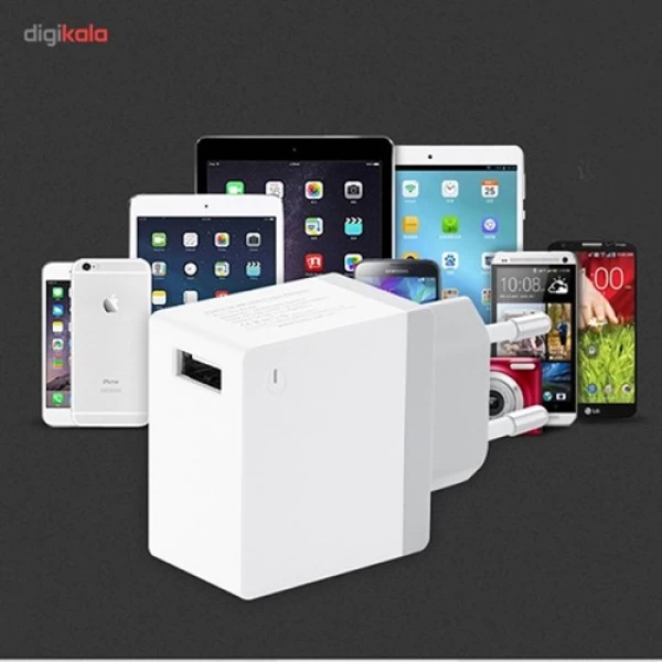شارژر دیواری Qualcomm3.0 توتو TOTU Pioneer QC3.0 Single USB Port