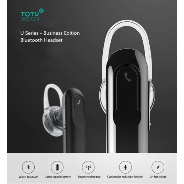 هندزفری بلوتوث تک گوش توتو TOTU U Business Bluetooth Earphone