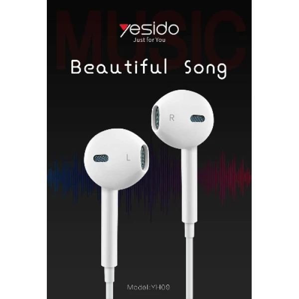 هندزفری طرح Earpod Apple یسیدو Yesido YH09 Stereo Sound handsfree