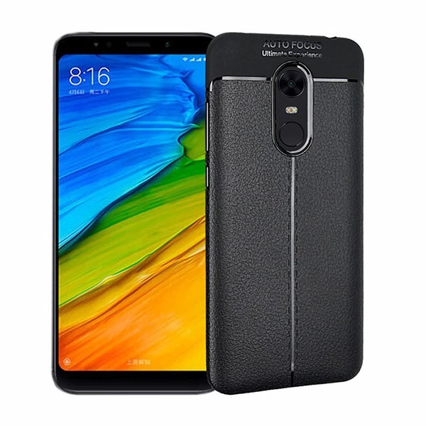 قاب محافظ ژله ای طرح چرم Xiaomi Redmi 5 Plus/Note 5 مدل Auto Focus