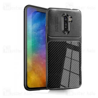 قاب ژله ای طرح چرم فیبر کربنی Xiaomi Poco F1 / Pocophone F1 مدل Auto Focus