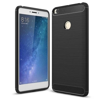 قاب محافظ ژله ای شیائومی Xiaomi Mi Max 2 Rugged Armor Fiber Carbon