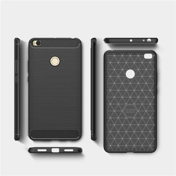 قاب محافظ ژله ای شیائومی Xiaomi Mi Max 2 Rugged Armor Fiber Carbon