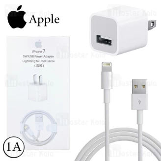 آداپتور شارژر اصلی آیفون 7 Apple iPhone 7 MD814CH/A Charger همراه کابل