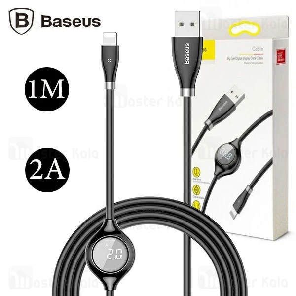 کابل لایتنینگ بیسوس Baseus Big Eye Digital display CALEYE-01 دارای نمایشگر دیجیتال
