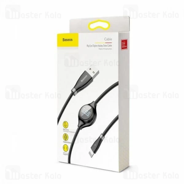 کابل لایتنینگ بیسوس Baseus Big Eye Digital display CALEYE-01 دارای نمایشگر دیجیتال