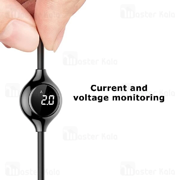 کابل لایتنینگ بیسوس Baseus Big Eye Digital display CALEYE-01 دارای نمایشگر دیجیتال