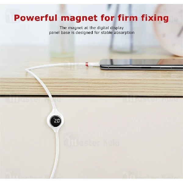 کابل لایتنینگ بیسوس Baseus Big Eye Digital display CALEYE-01 دارای نمایشگر دیجیتال