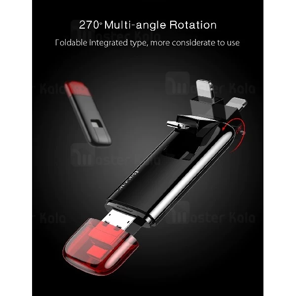 فلش مموری آیفون و اندروید 32 گیگابایت بیسوس Baseus Red Obsidian Z1 ACZ1-A19