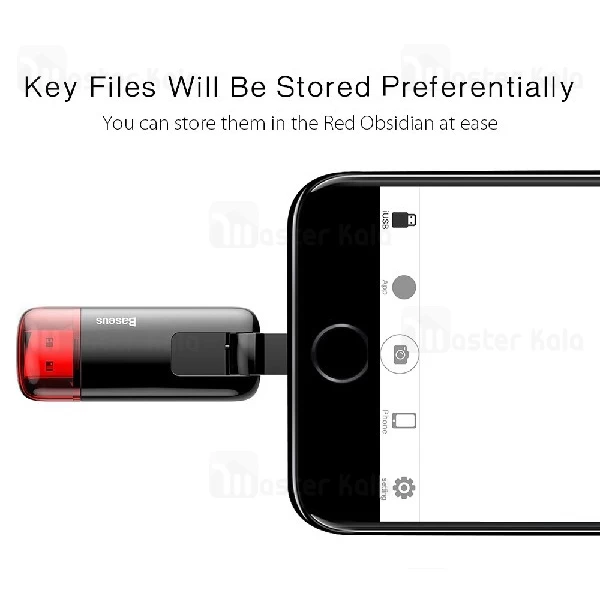 فلش مموری آیفون و اندروید 32 گیگابایت بیسوس Baseus Red Obsidian Z1 ACZ1-A19