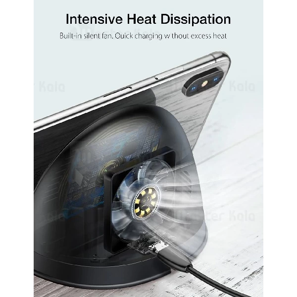 شارژر وایرلس بیسوس Baseus Silicone Horizontal Desktop WXHSG-01 توان 10 وات