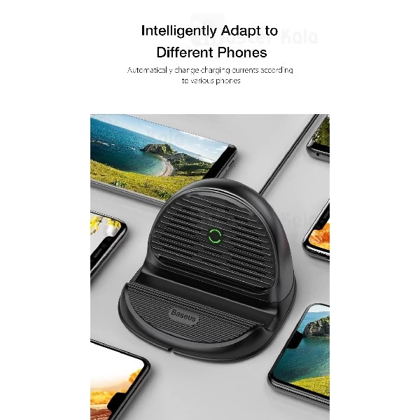 شارژر وایرلس بیسوس Baseus Silicone Horizontal Desktop WXHSG-01 توان 10 وات