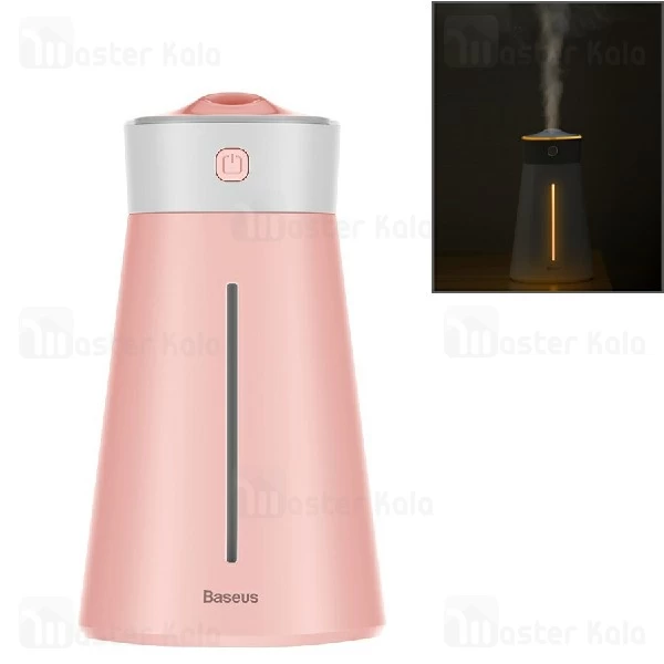 دستگاه بخور سرد Baseus Slim Waist Humidifier DHMY-B02 مجهز به پنکه و چراغ LED