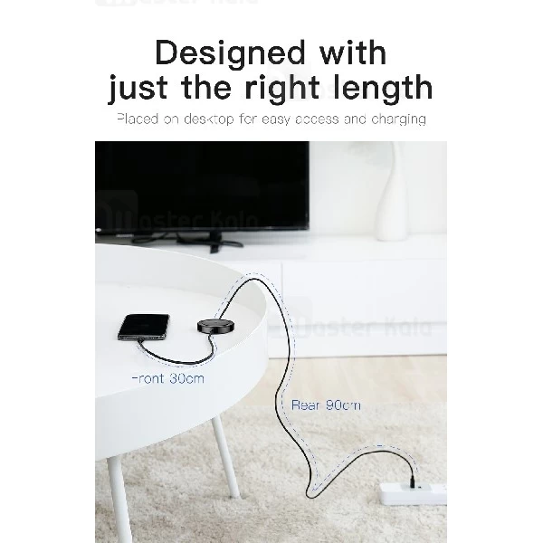 کابل و شارژر وایرلس بیسوس Baseus iP Cable Wireless Charger WXCA-01 توان 5 وات