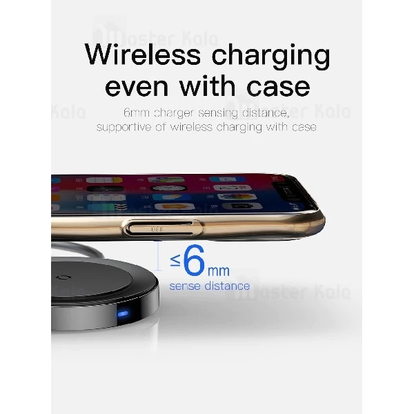 کابل و شارژر وایرلس بیسوس Baseus iP Cable Wireless Charger WXCA-01 توان 5 وات