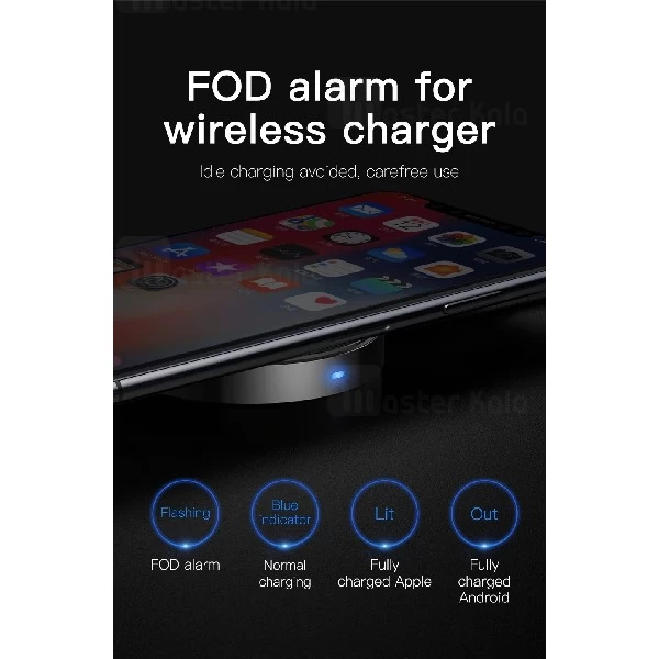 کابل و شارژر وایرلس بیسوس Baseus iP Cable Wireless Charger WXCA-01 توان 5 وات