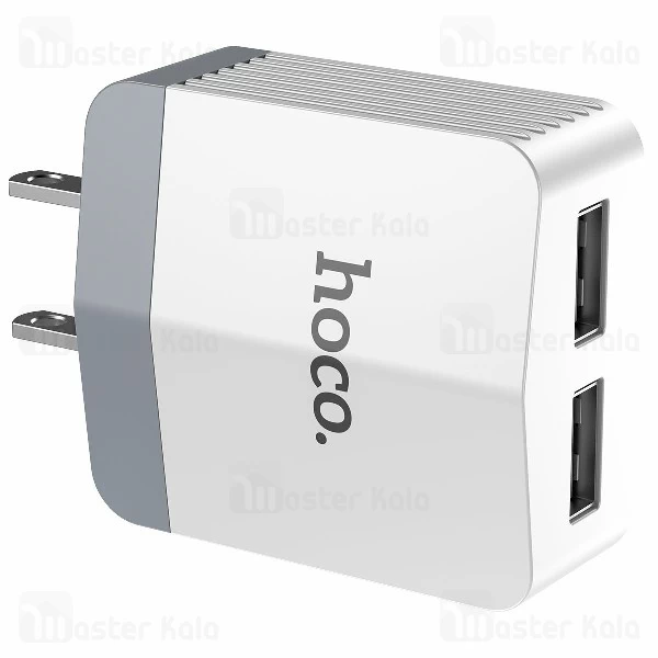 شارژر دیواری دو پورت 3.4 آمپر هوکو Hoco C13B Dual USB Charger