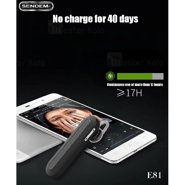هندزفری بلوتوث تک گوش Sendem E81 Wireless Earphone